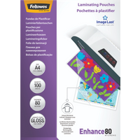 Koop Fellowes Lamineerhoezen Enhance 80 mic A4 (100 stuks) - 0077511530616