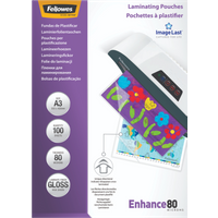 Koop Fellowes Lamineerhoezen Enhance 80 mic A3 (100 stuks) - 0077511530623