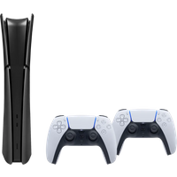 Koop PlayStation 5 Slim Digital Edition + Covers Zwart + Extra Controller Wit - 6151122039011