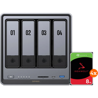 Koop UGREEN NASync DXP4800 + Seagate Ironwolf 8TB 4-Pack - 6151123894893