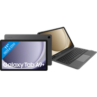 Koop Samsung Galaxy Tab A9 Plus 11 inch 128GB Wifi Grijs + BlueBuilt Toetsenbord Hoes AZERTY - 6151120335375
