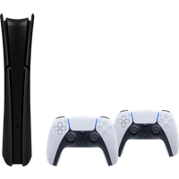 Koop PlayStation 5 Slim Digital Edition + Covers Zwart + Extra Controller Wit - 6151122039011
