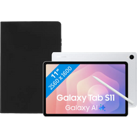 Koop Samsung Galaxy Tab S11 11 inch 128GB Wifi Zilver + Book Case Zwart - 6151129892862