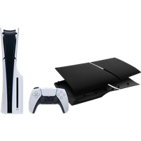 Koop PlayStation 5 Slim Disc Edition + Covers Zwart - 6151116152184