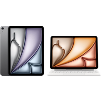 Koop Apple iPad Air (2025) 11 inch 128GB Wifi Space Gray + Apple Magic Keyboard AZERTY Wit - 6151121982950