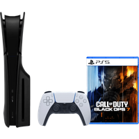 Koop PlayStation 5 Slim Disc Edition + Call of Duty: Black Ops 7 + Covers Zwart - 6151128619637