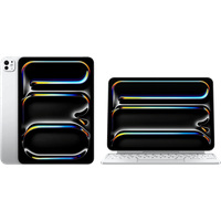 Koop Apple iPad Pro (2024) 11 inch 1TB Wifi Zilver + Apple Magic Keyboard AZERTY - 6151115125141