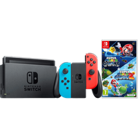 Koop Nintendo Switch Rood/Blauw + Super Mario Galaxy 1+2 - 6151128725796