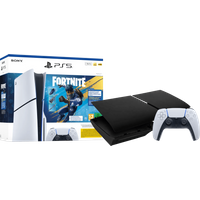 Koop PlayStation 5 Slim Disc Edition Fortnite bundel + Covers Zwart + Extra Controller Wit - 6151128850818