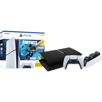Koop PS5 Slim Disc Edition Fortnite bundel +Covers Zwart + Extra Controller Wit + Oplaadstation - 6151128856858