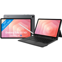 Koop Samsung Galaxy Tab S11 11 inch 256GB Wifi + 5G Grijs + BlueBuilt Toetsenbord Hoes AZERTY - 6151133293259