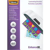 Koop Fellowes Lamineerhoezen Enhance Mat 80 mic A4 (100 Stuks) - 0043859522330