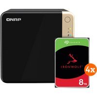Koop QNAP TS-464-8G + Seagate Ironwolf 32TB (4x8TB) - 6151123944918