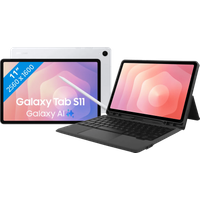 Koop Samsung Galaxy Tab S11 11 inch 256GB Wifi Zilver + BlueBuilt Toetsenbord Hoes AZERTY - 6151133315388