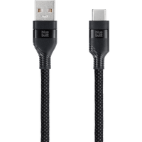 Koop BlueBuilt Usb A naar Usb C Kabel 3m Nylon Zwart - 8720627634007