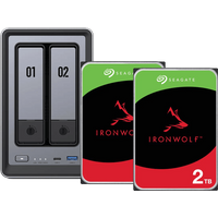 Koop UGREEN NASync DXP2800 + Seagate Ironwolf 2TB Duo Pack - 6151143723753