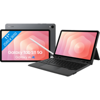 Koop Samsung Galaxy Tab S11 11 inch 128GB Wifi + 5G Grijs EE + BlueBuilt Toetsenbordhoes AZERTY - 6151133284257